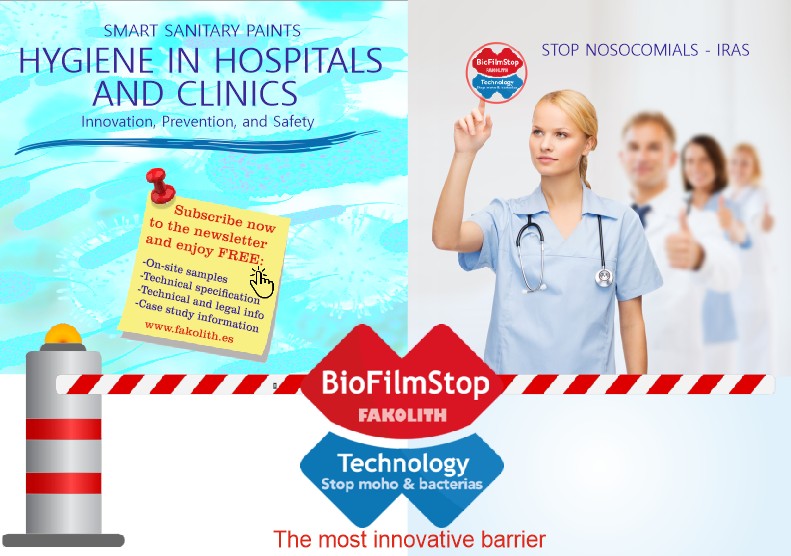 Nosocomial infections HAIs, bactericidal paint, operating theatres paint, hospital paint, 